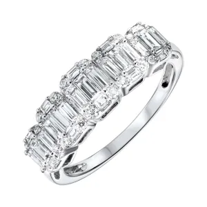 14KT White & Yellow Gold & Diamond Basics Fashion Ring - 1 ctw