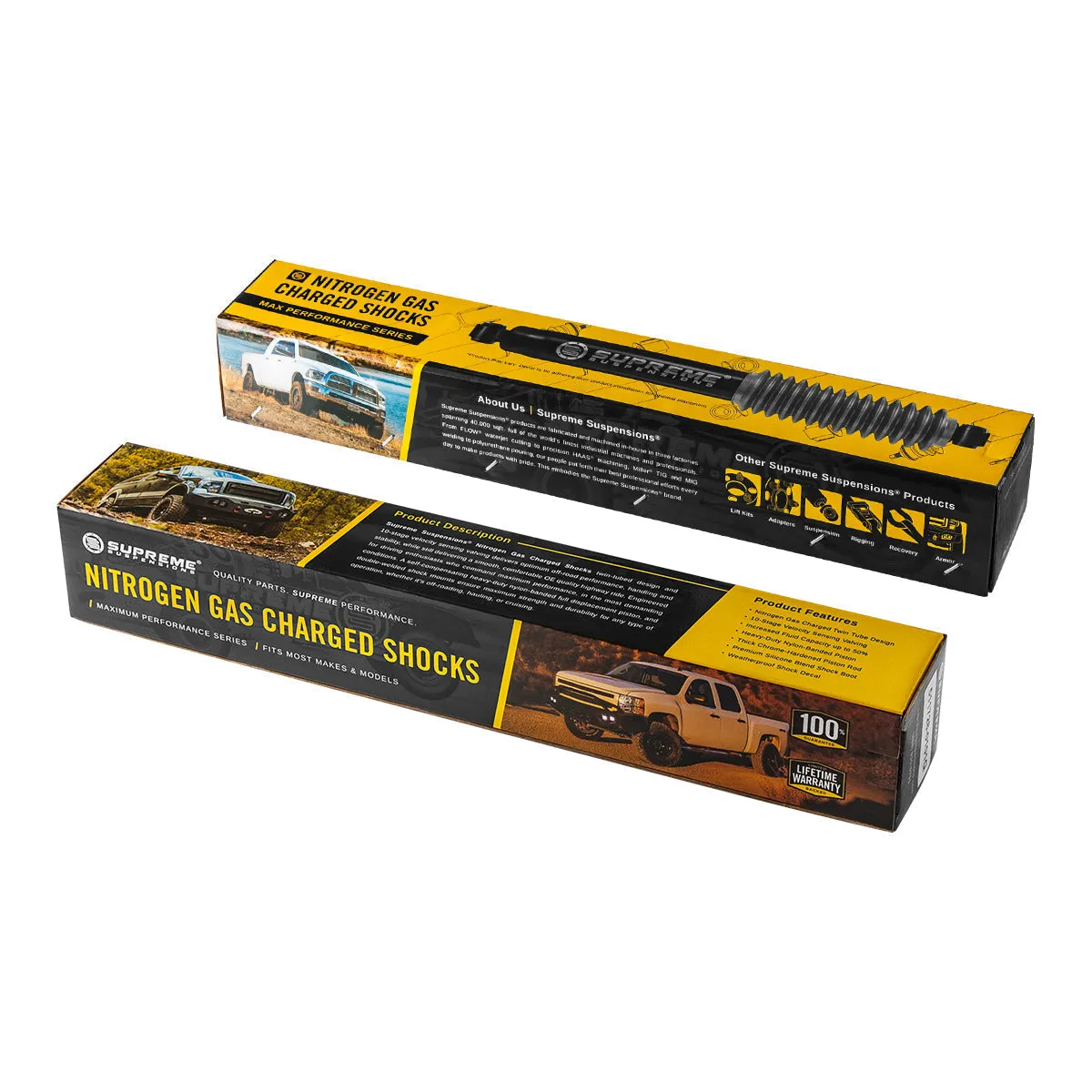 2005-2006 Hummer H3 4WD Supreme Suspensions® MAX Performance Rear Shock Absorbers