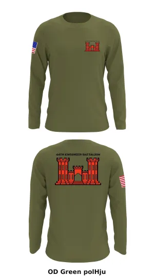 44th Engineer Battalion  Store 1 Core Men's LS Performance Tee - polHju