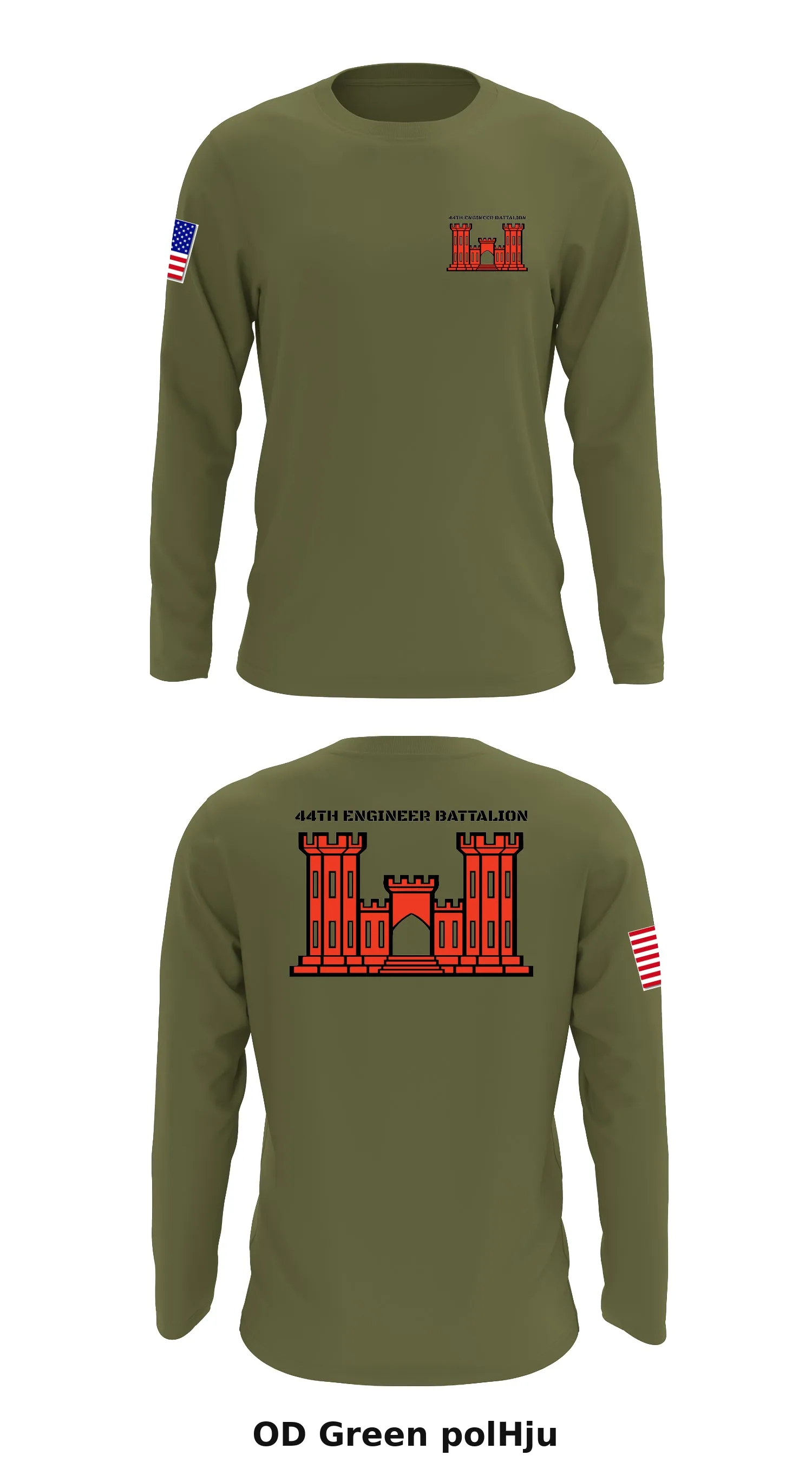 44th Engineer Battalion  Store 1 Core Men's LS Performance Tee - polHju