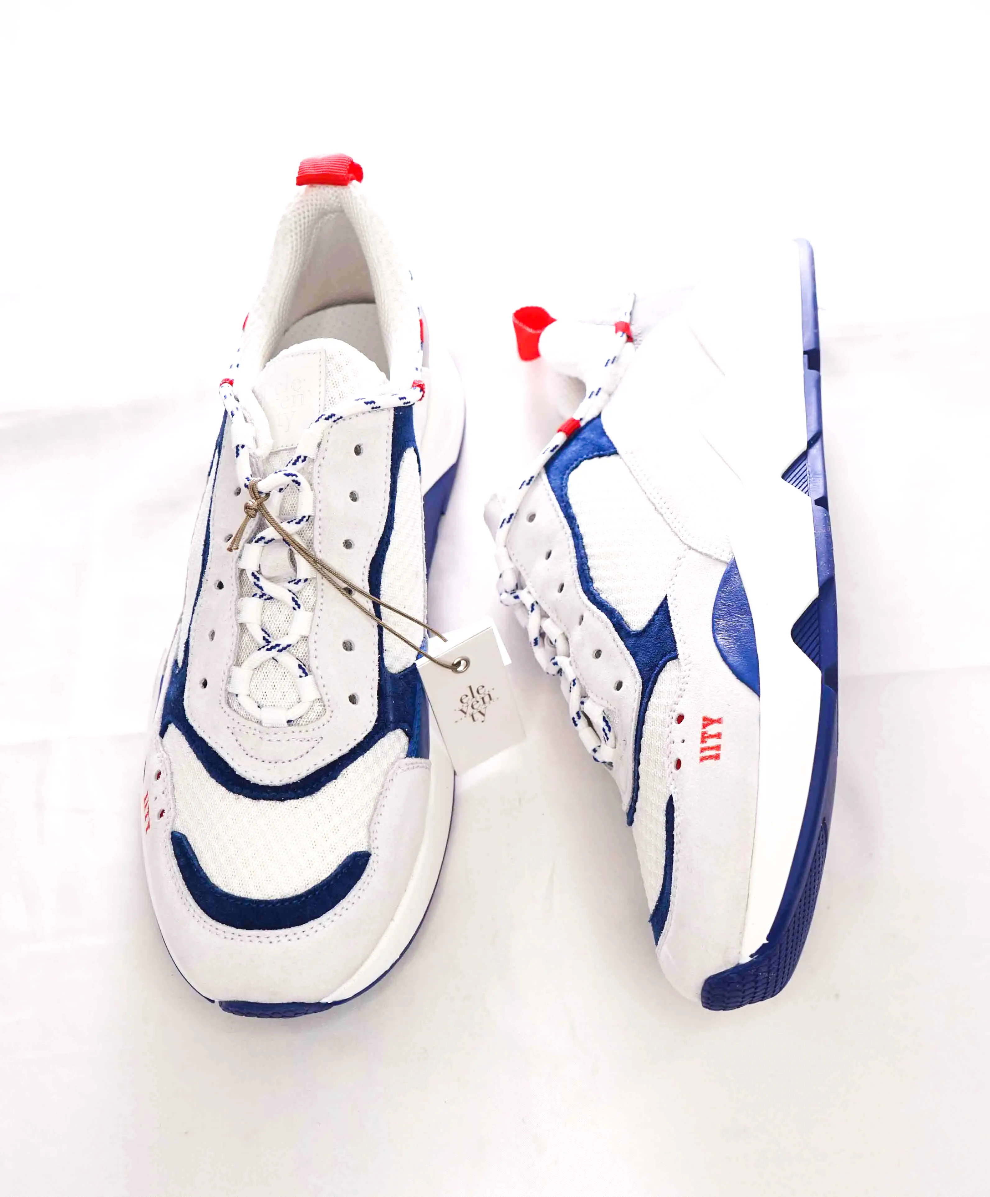 $495 ELEVENTY - 11ty Triple S Mixed Media Unique Sneaker - 11 US (44EU)