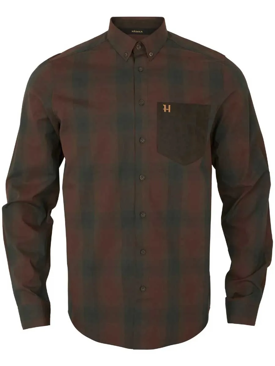 50% OFF HARKILA Akkan Shirt - Mens - Burgundy - Size: 3XL