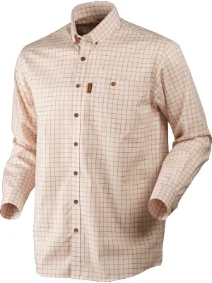 50% OFF HARKILA Stenstorp 100% Cotton Shirt - Mens - Burnt Orange Check - Size: Medium & 2XL