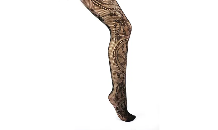 6 Pairs Sexy Fishnet Style Textured Fashion Tights