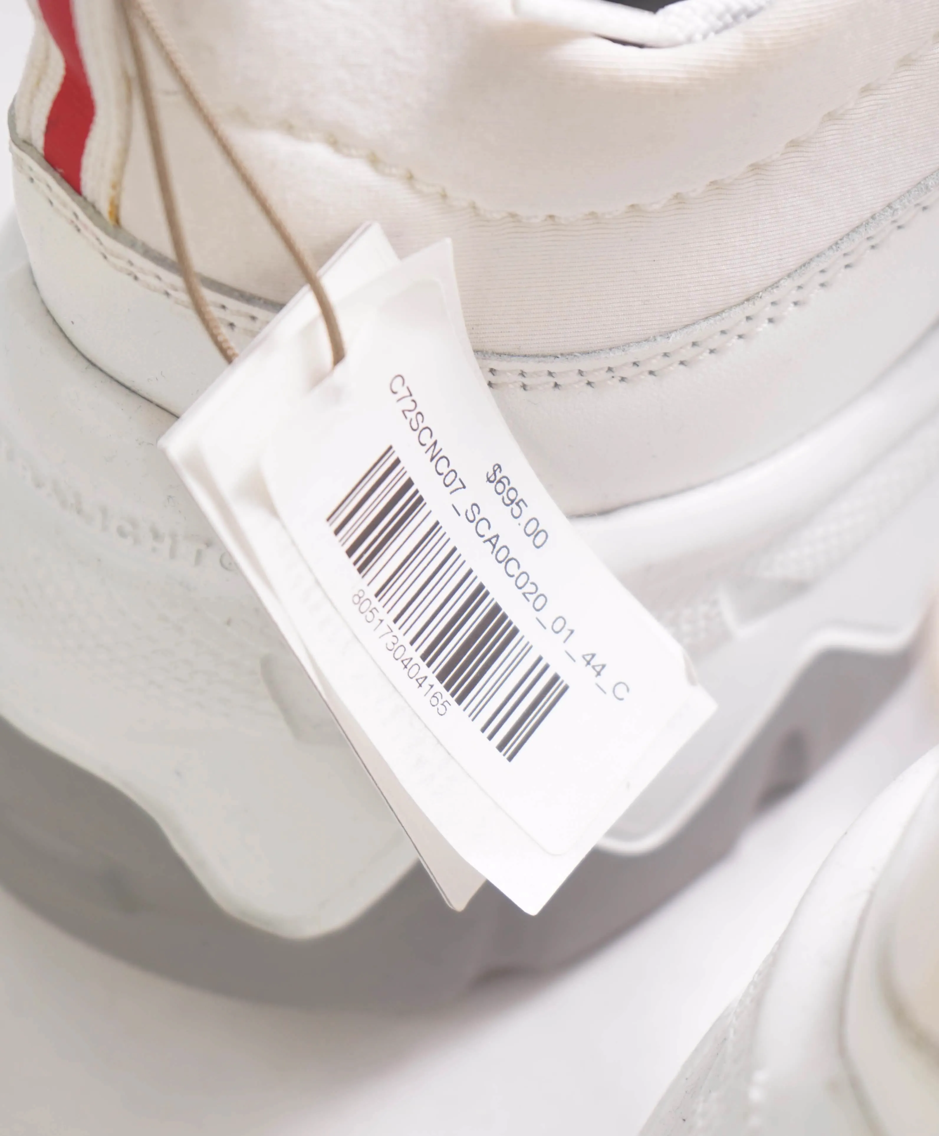 $695 ELEVENTY - White Chunky Leather Lace-Up Sneaker - 11 US (44EU)