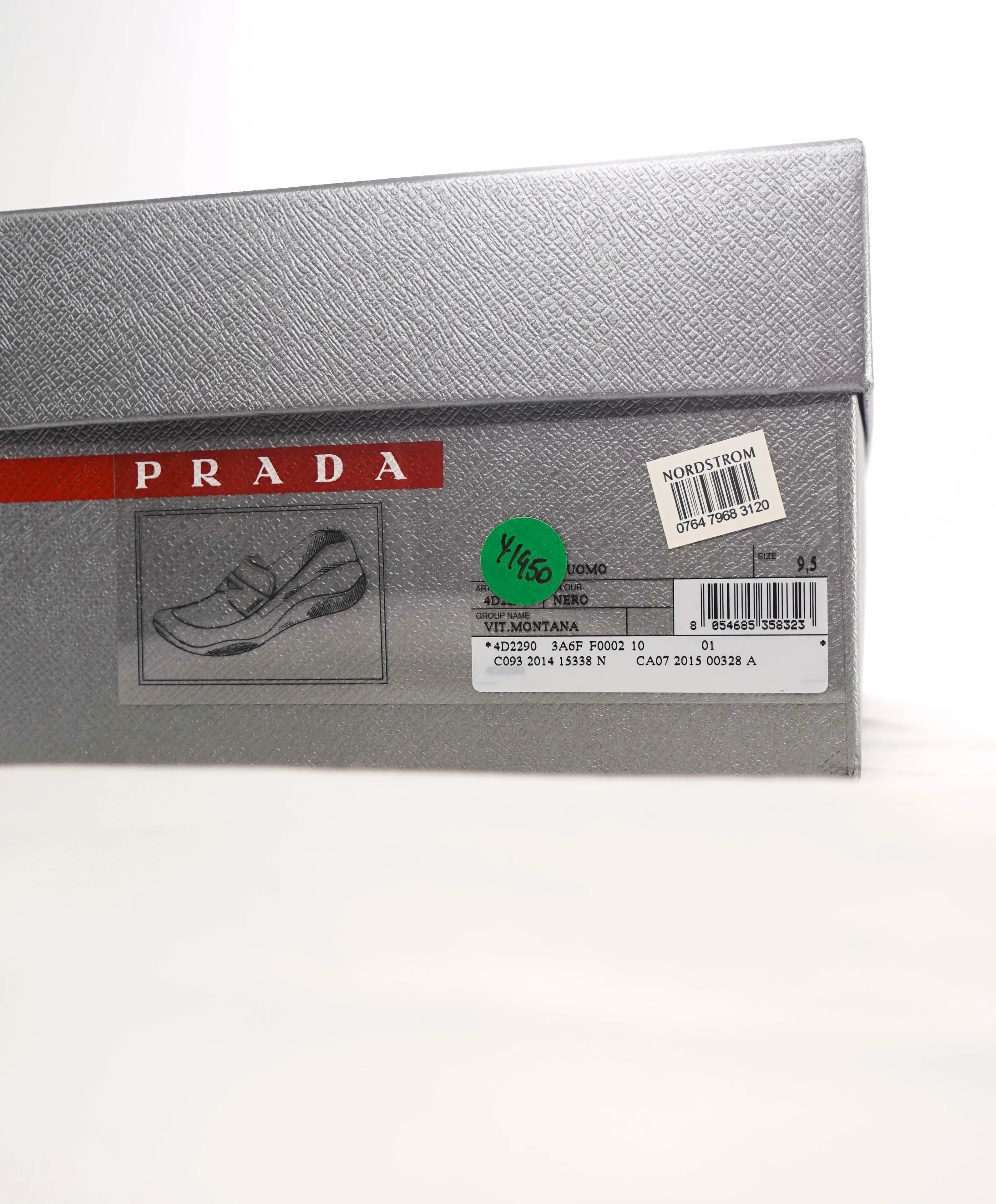 $795 PRADA - *LINEA ROSSA* Black Slip On Logo Penny Vamp Loafer - 10.5 US (9.5 Prada)