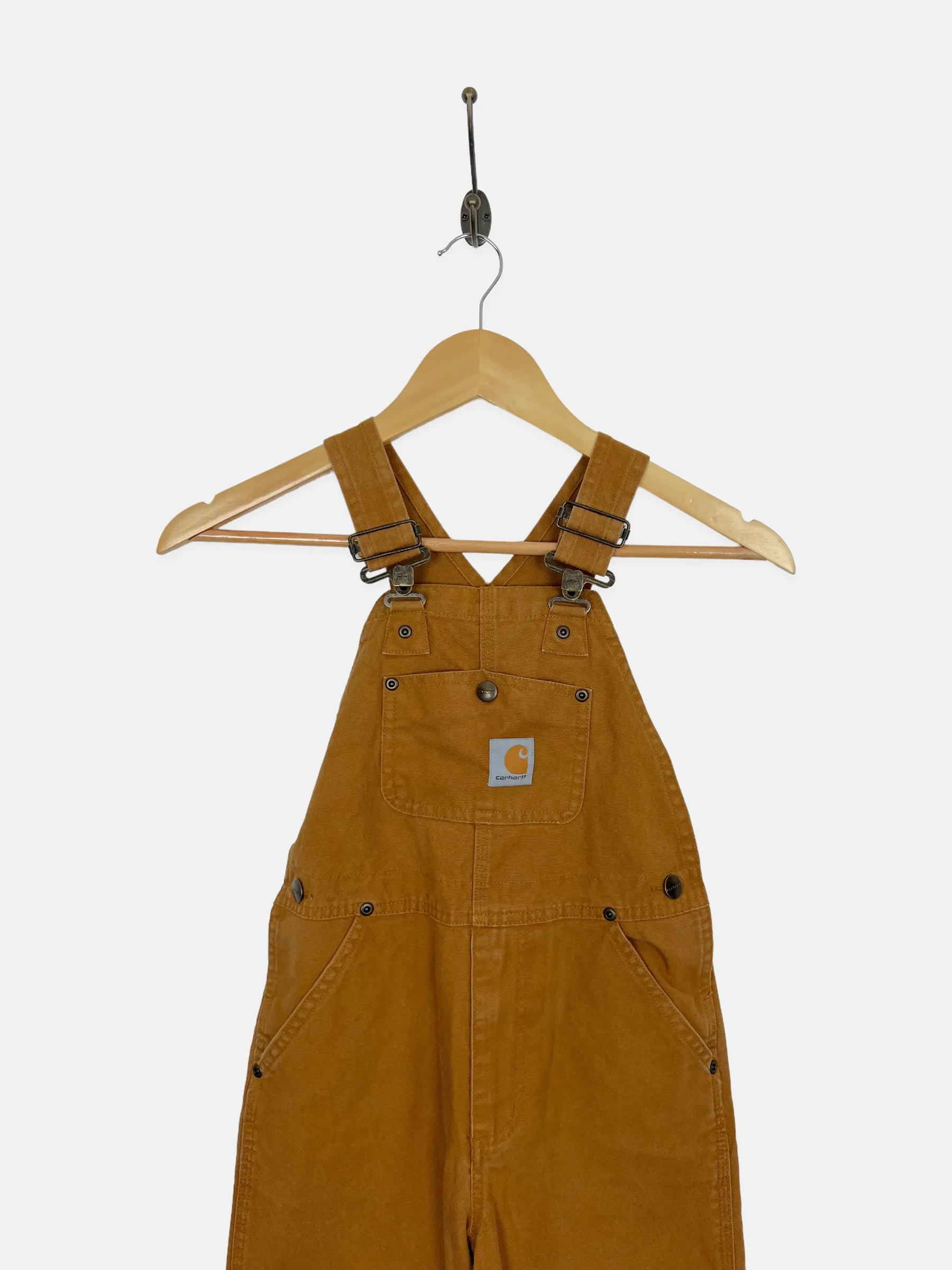 90's Youth Carhartt Heavy Duty Vintage Dungarees/Overalls Kids Size 6