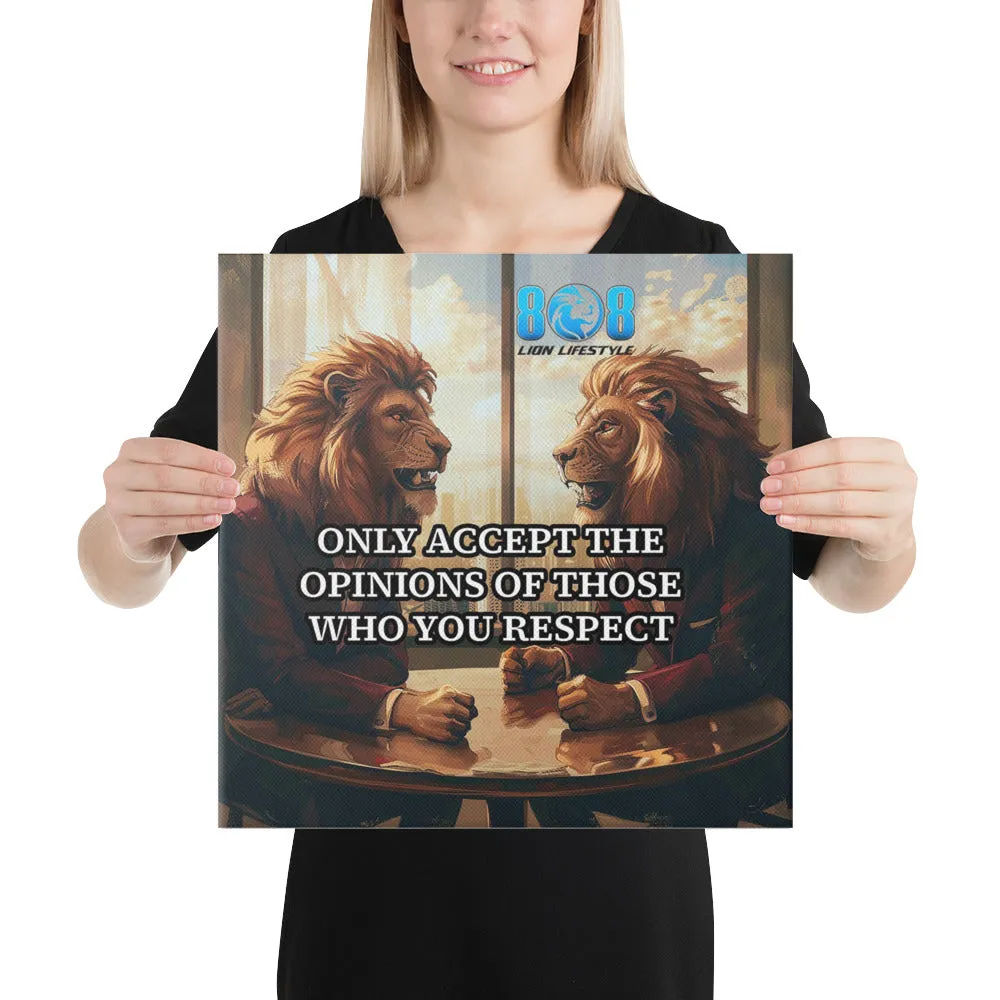 Acceptable Opinions Canvas
