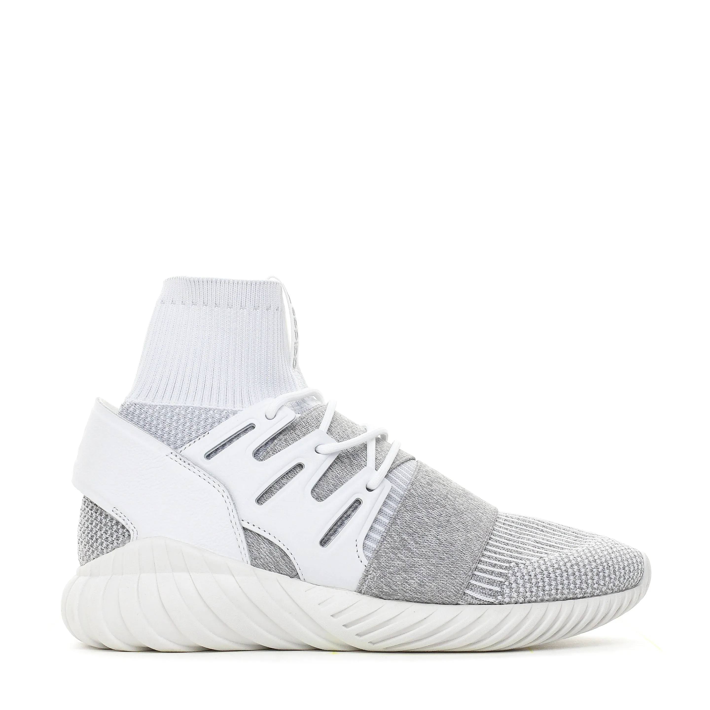 Adidas Originals Tubular Doom PK Primeknit White Grey BY3553