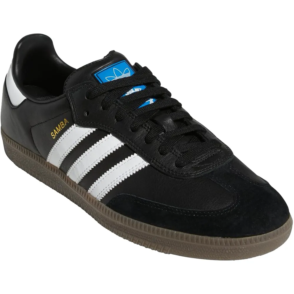 adidas Samba ADV shoes core black/cloud white/gold metallic