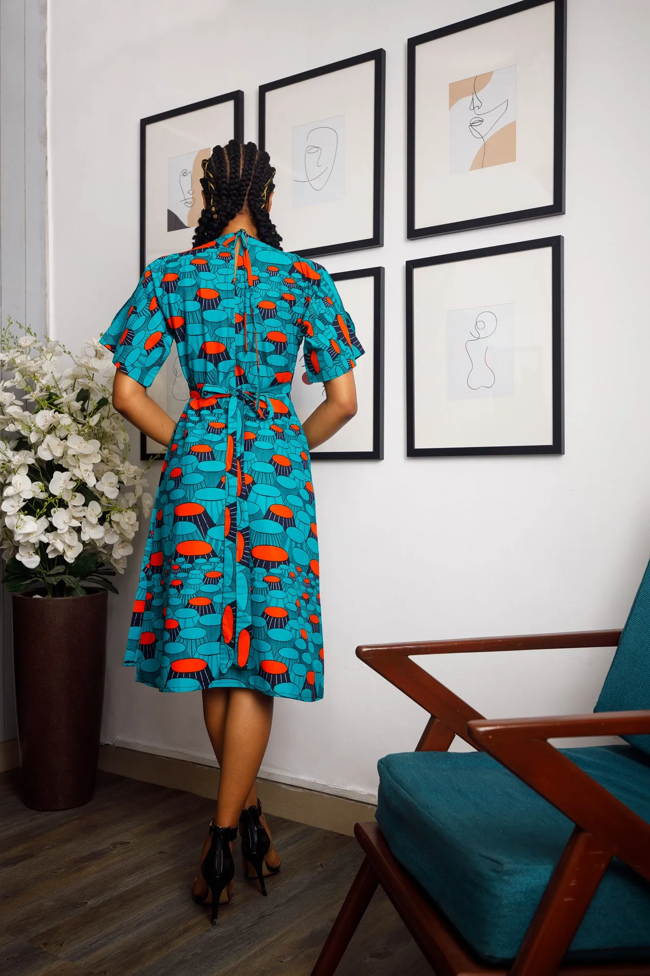 African Print Shani Dress
