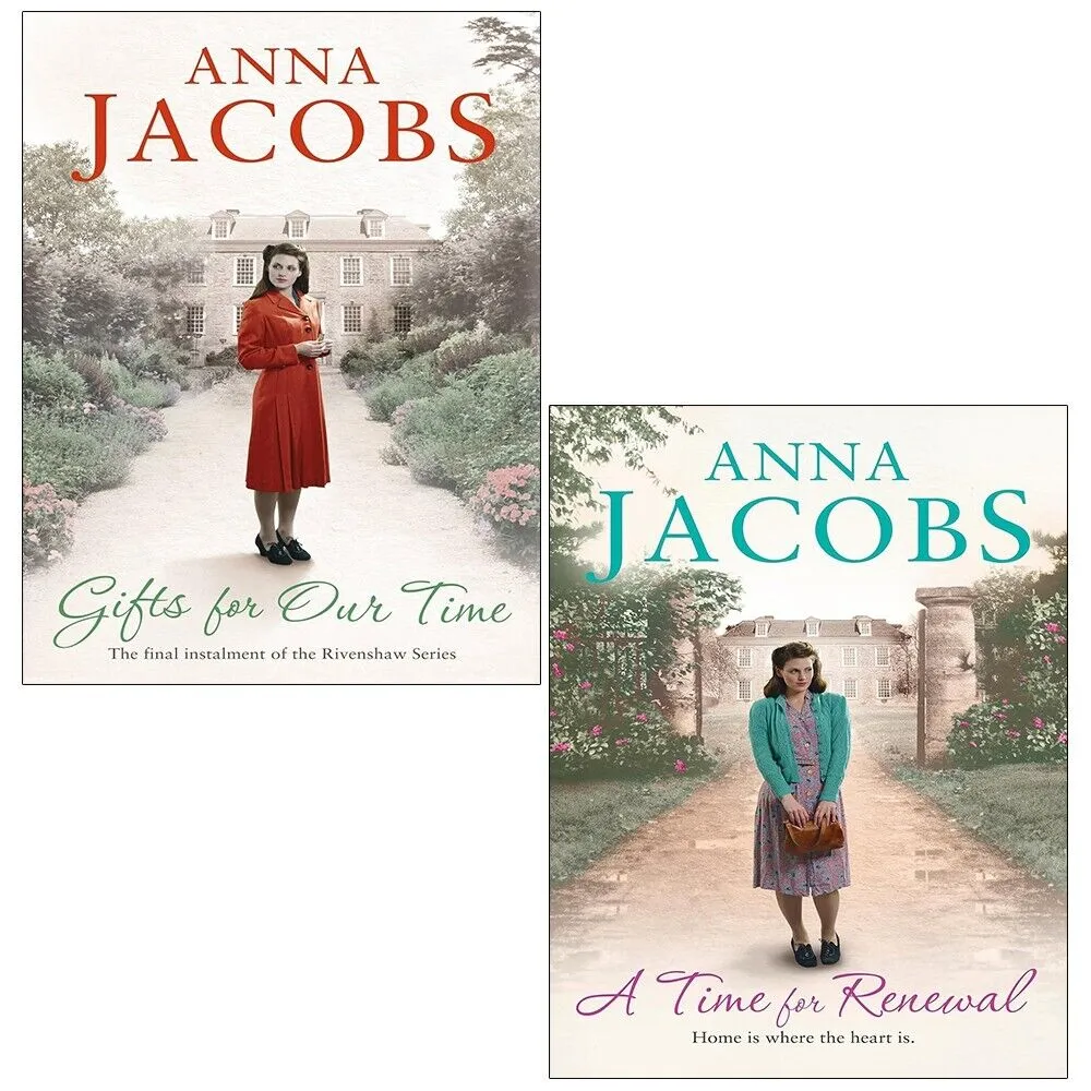 Anna Jacobs Rivenshaw Saga Series 2 Books Set A Time for Renewal,Gifts For Our