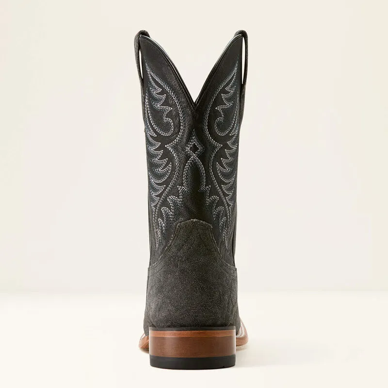 Ariat Men's Black Elephant Print Wiley Broad Square Toe Cowboy Boots