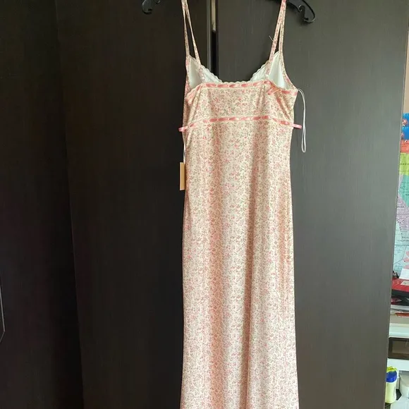 bailey rose  mesh Floral Pink Maxi Dress maxi size M​