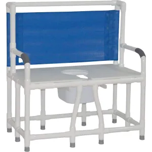 Bariatric Bedside Commode - Fixed Arms Model 136-C10 by ConvaQuip