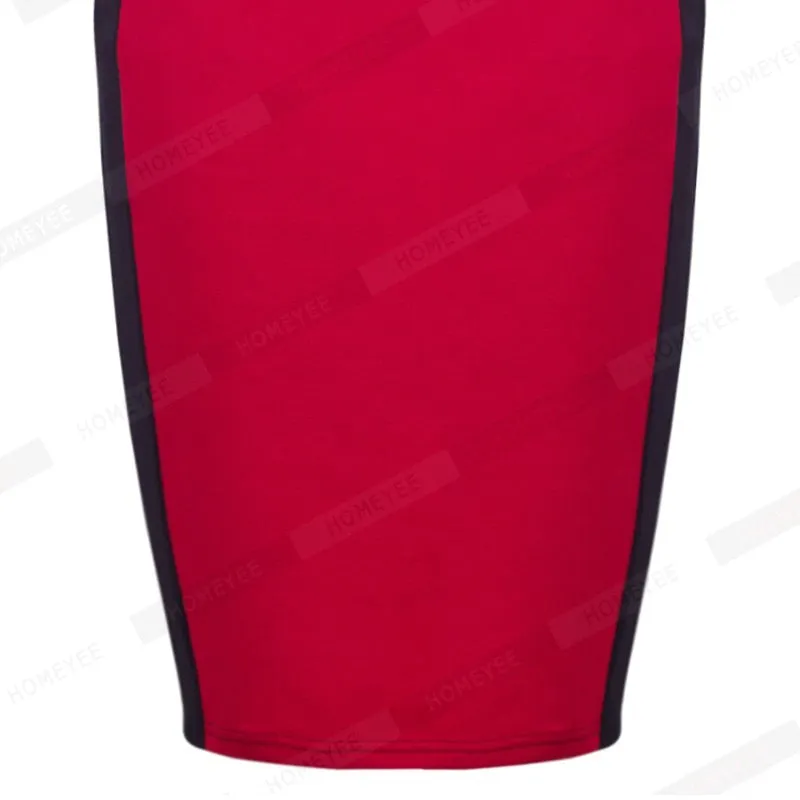 Betty Elegant Career Color block Knit Dress