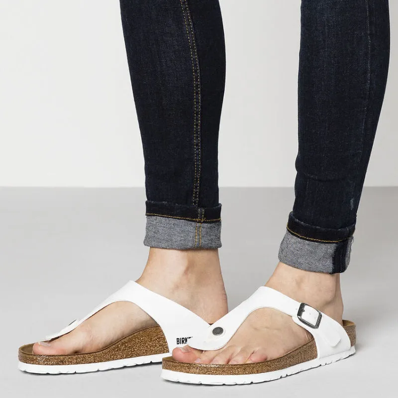 Birkenstock Gizeh White Birko-Flor - Regular