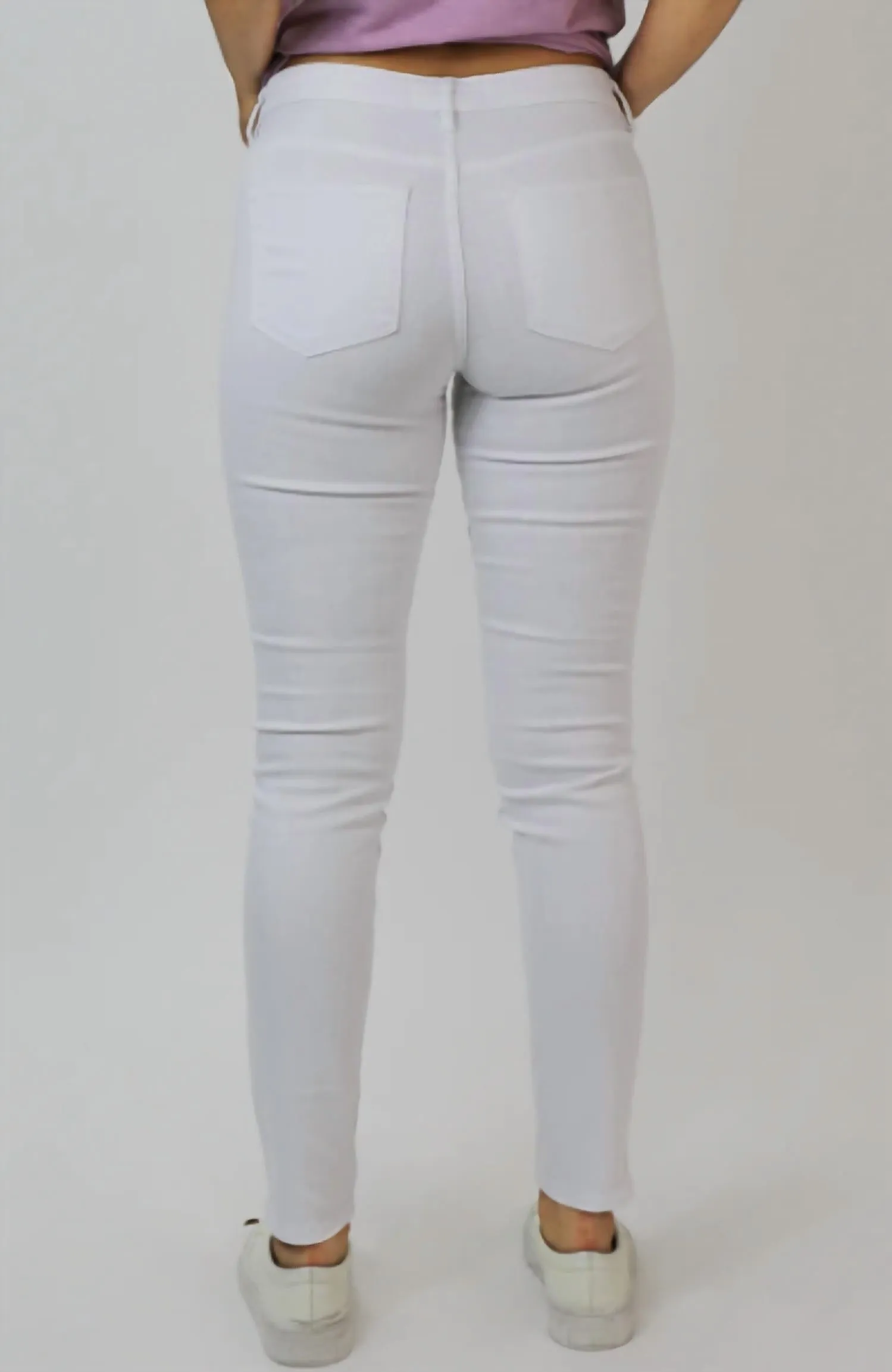 Blaire Straight Leg Ankle Jeans In Optic White