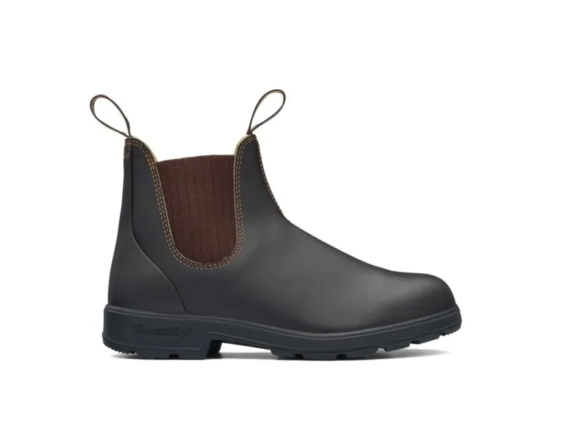 Blundstone 600 Elastic Side V Cut Work Boot - Brown