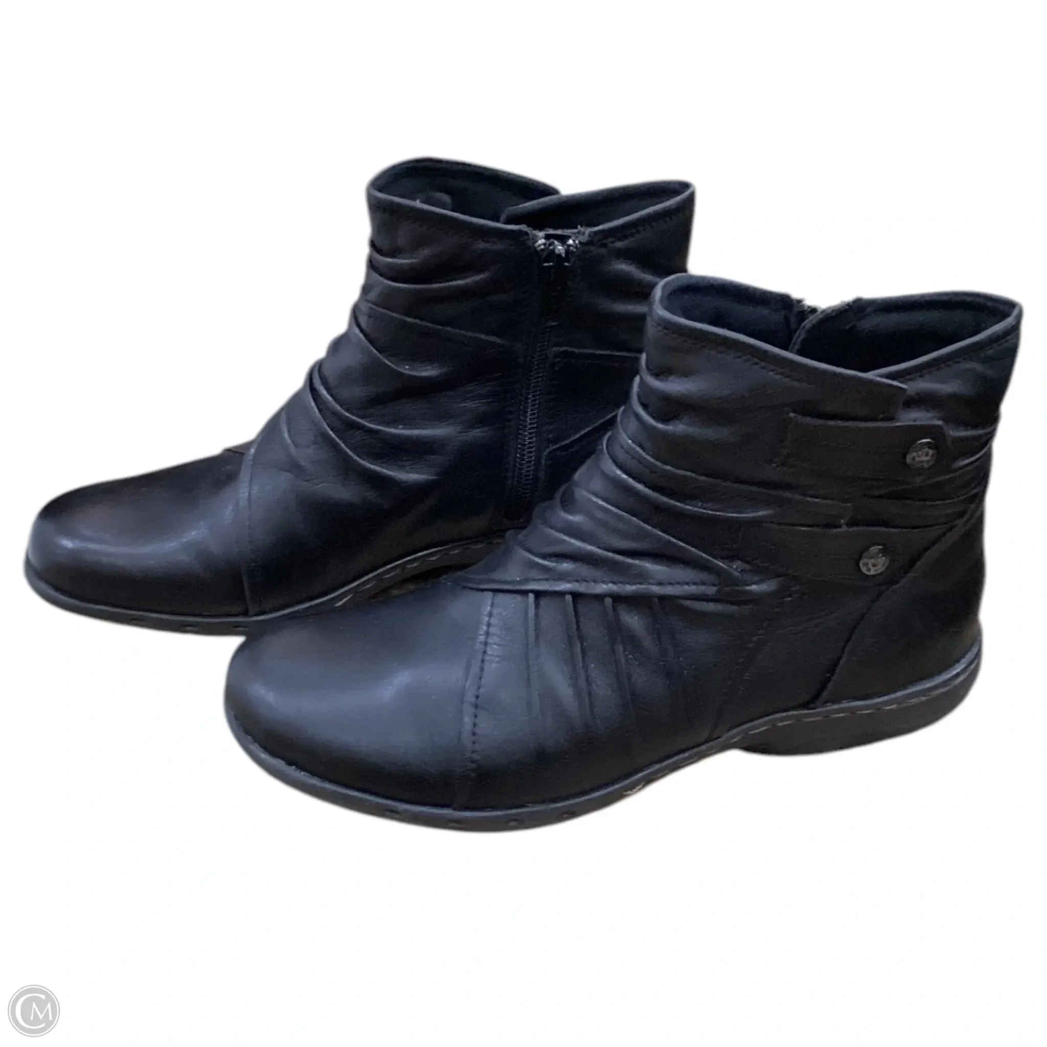 Boots Ankle Flats By Cobb Hill In Black, Size: 7