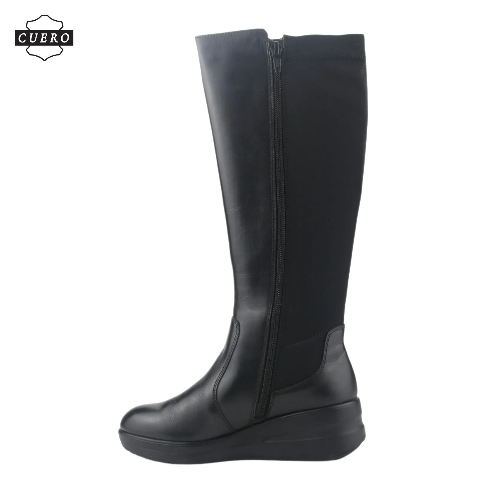 Bota de Cuero Chalada Mujer Rocky-1 Negro Casual