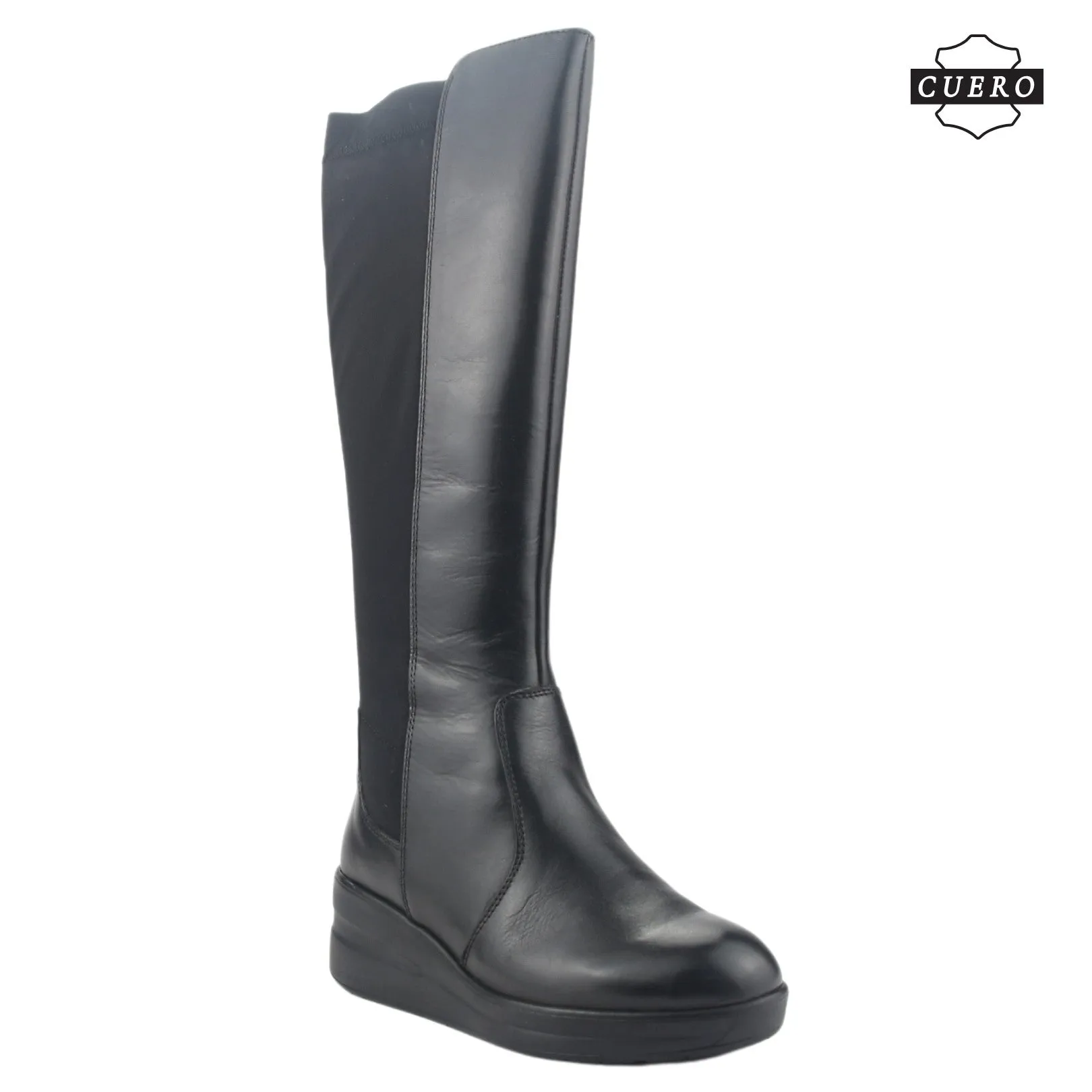 Bota de Cuero Chalada Mujer Rocky-1 Negro Casual