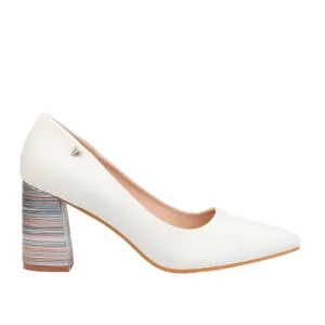 Butterfly Formal 3/4 Heel - White