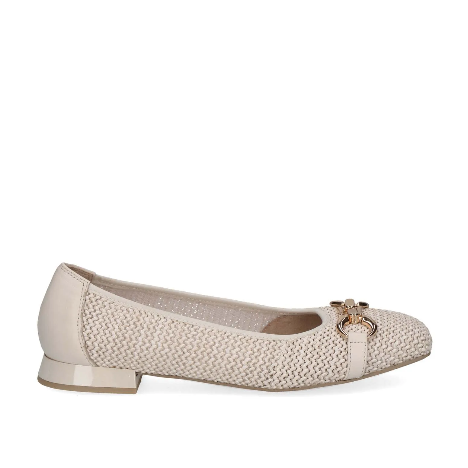 Caprice Classic Weave Pump Off White Comb