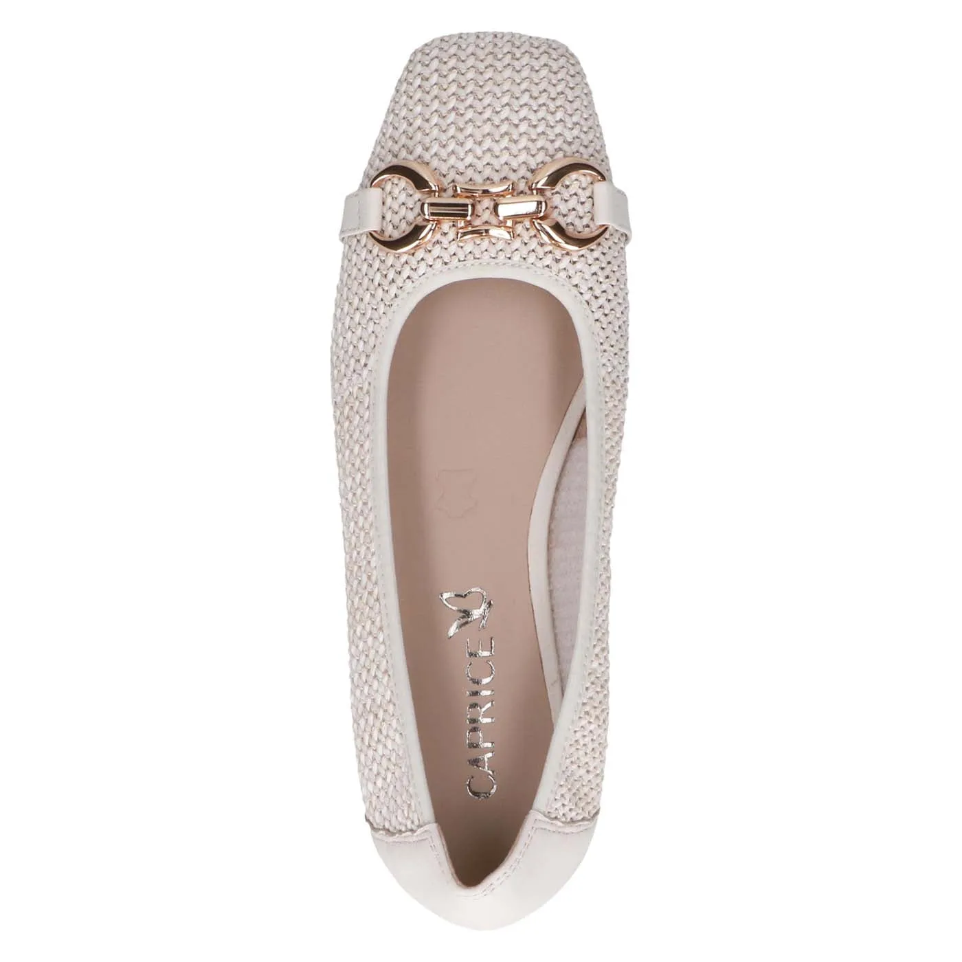 Caprice Classic Weave Pump Off White Comb