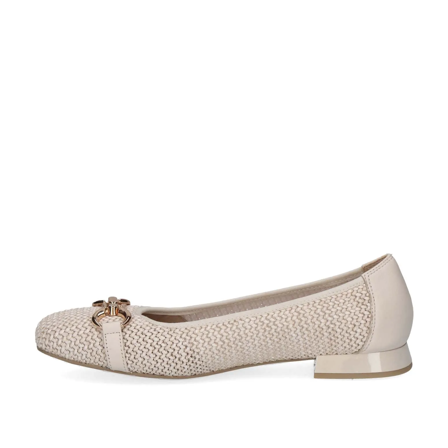 Caprice Classic Weave Pump Off White Comb
