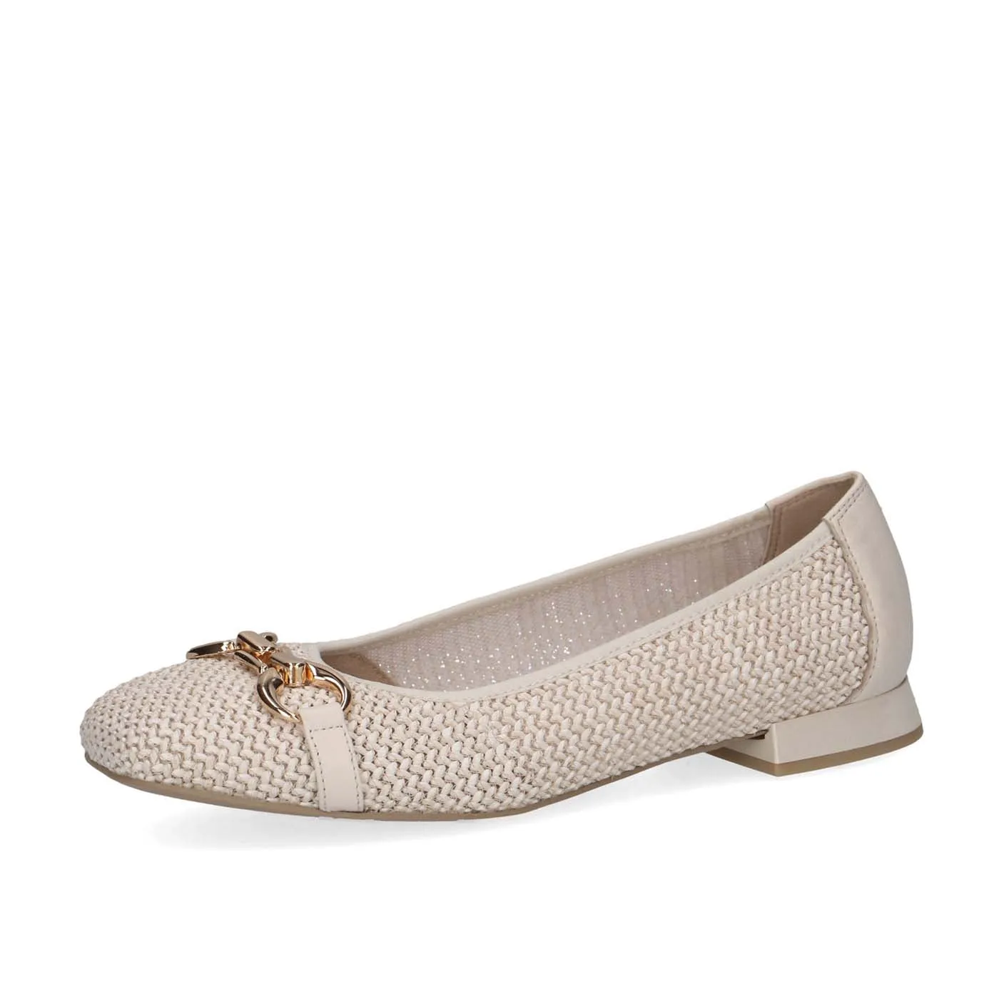 Caprice Classic Weave Pump Off White Comb