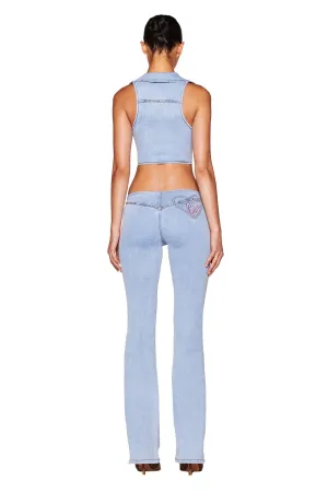 CARA JEAN - BLUE : LIGHT WASH