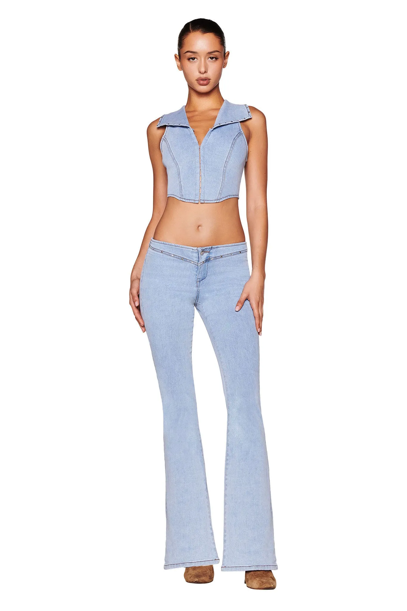 CARA JEAN - BLUE : LIGHT WASH