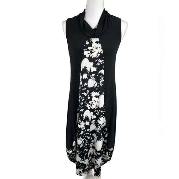 Chalet et Ceci Agda Black and White Sleeveless Dress Size XS