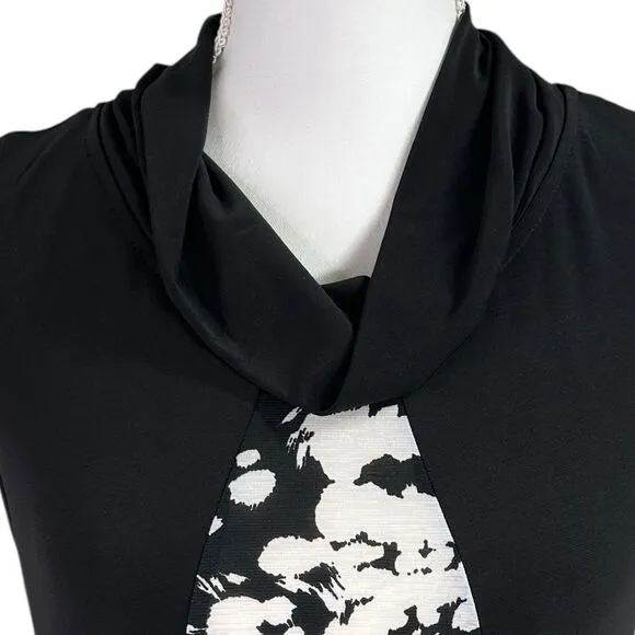 Chalet et Ceci Agda Black and White Sleeveless Dress Size XS