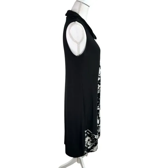 Chalet et Ceci Agda Black and White Sleeveless Dress Size XS