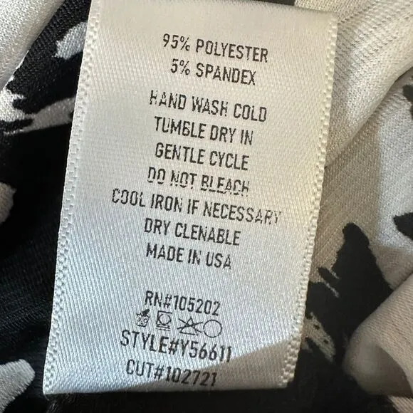 Chalet et Ceci Agda Black and White Sleeveless Dress Size XS