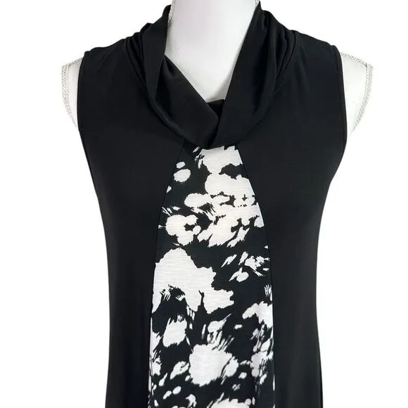 Chalet et Ceci Agda Black and White Sleeveless Dress Size XS