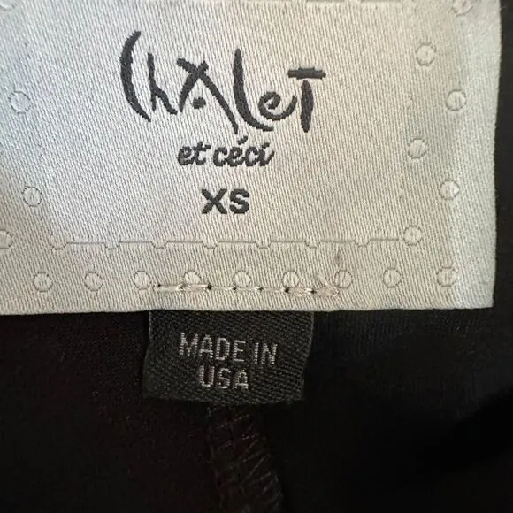 Chalet et Ceci Agda Black and White Sleeveless Dress Size XS