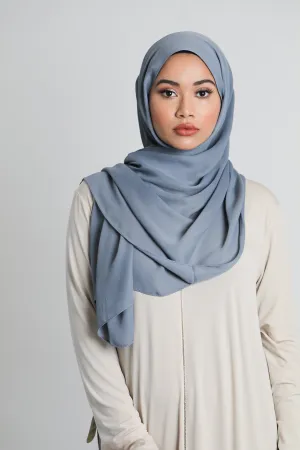 Chiffon Scarf | Pigeon Blue