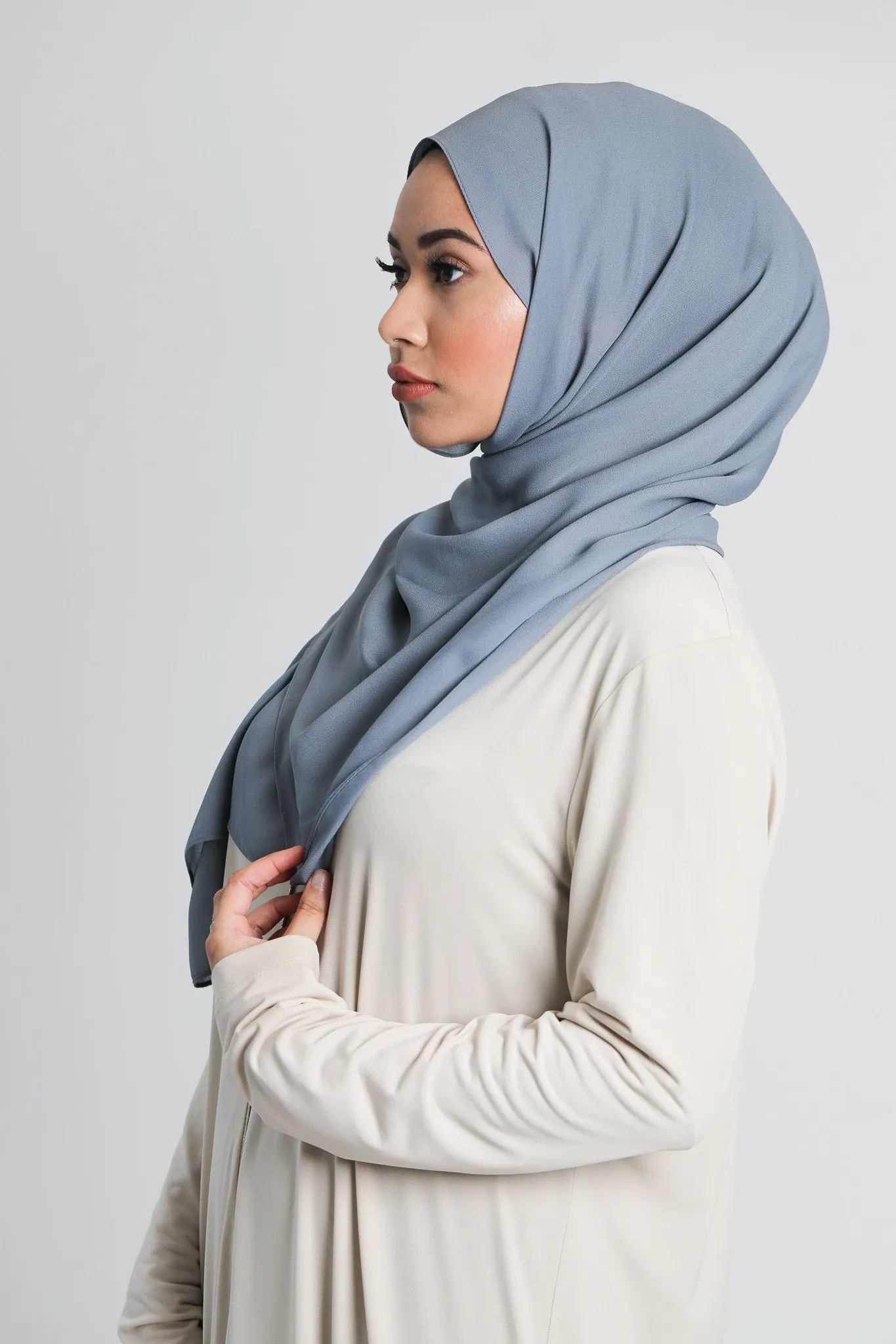 Chiffon Scarf | Pigeon Blue