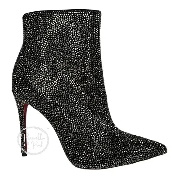 Christian Louboutin So Kate Custom AB Crystal Swarovski Boots Booties Ankle Boots