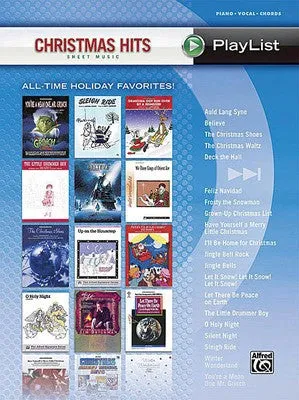 CHRISTMAS HITS SHEET MUSIC PLAYLIST PVG (O/P)