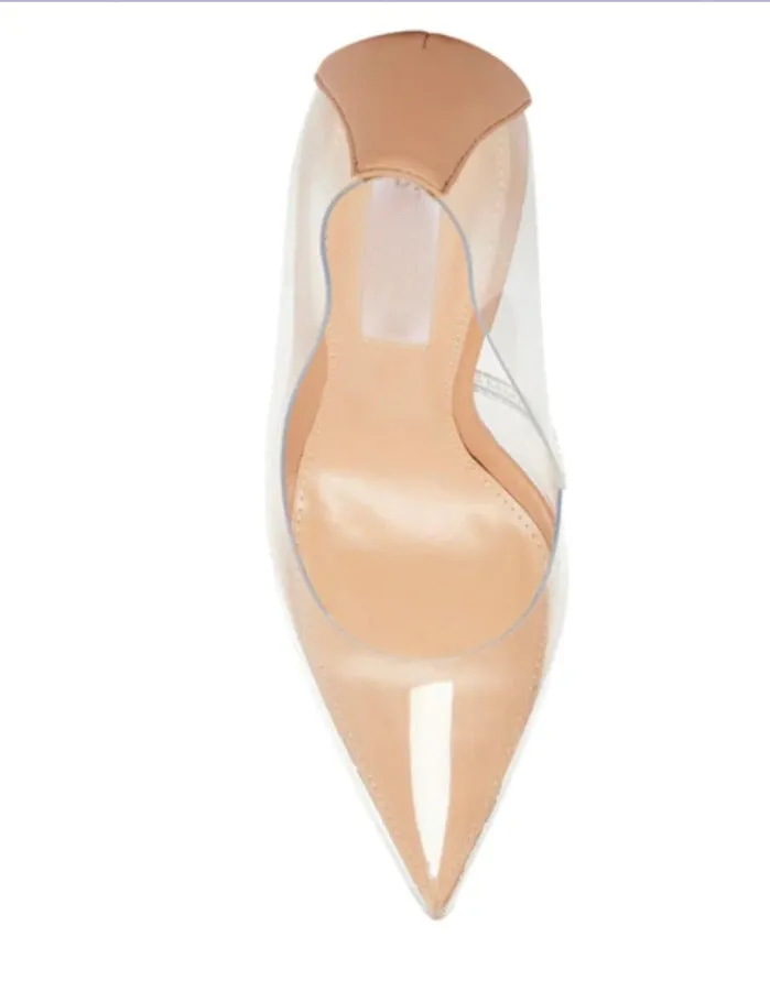 CLEAR SASS STILETTO HEEL