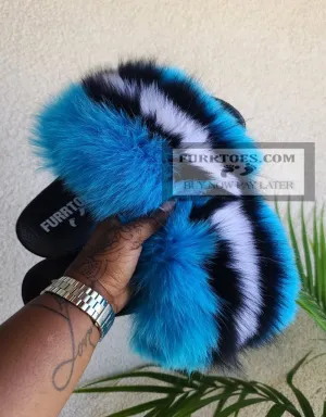 CORAL BLUE FLUFFY