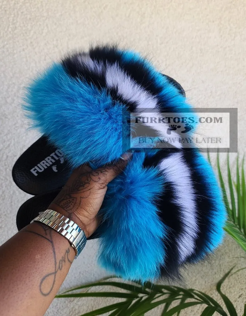 CORAL BLUE FLUFFY