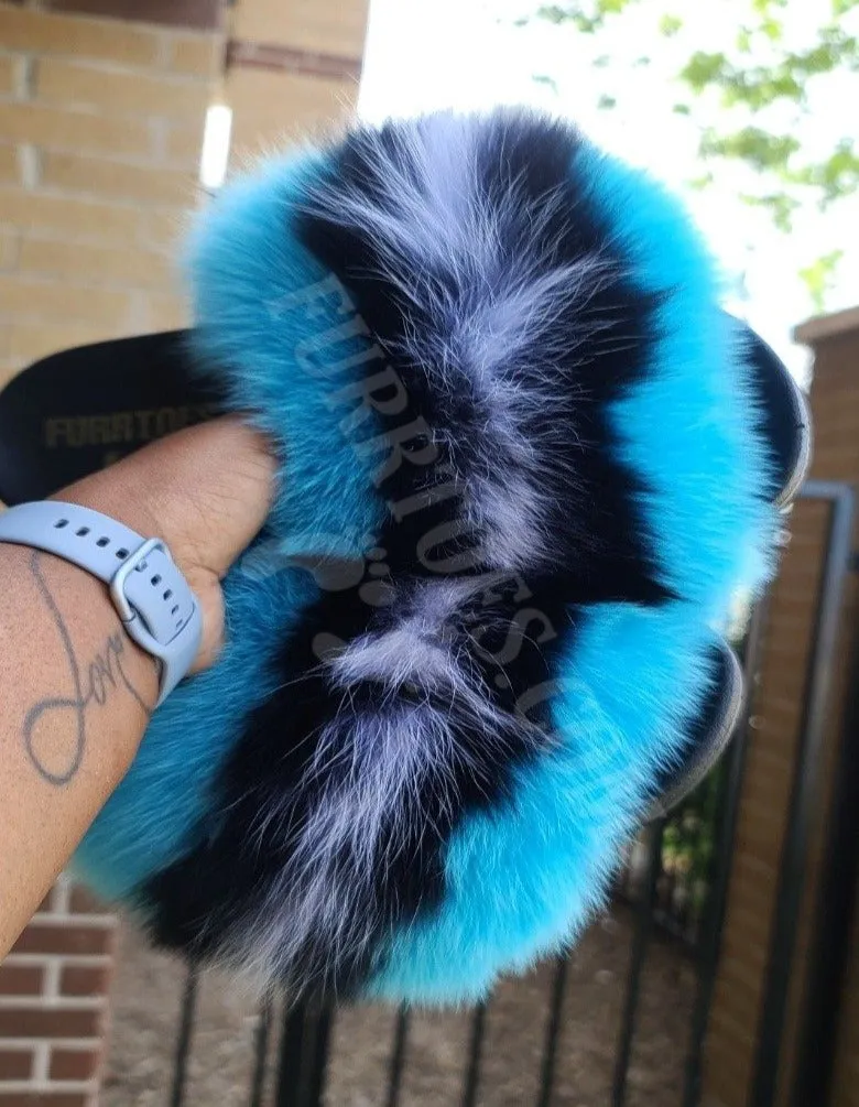 CORAL BLUE FLUFFY