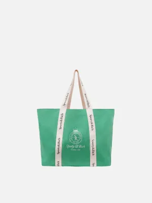 Crown Logo Club Tote Bag - Verde/White