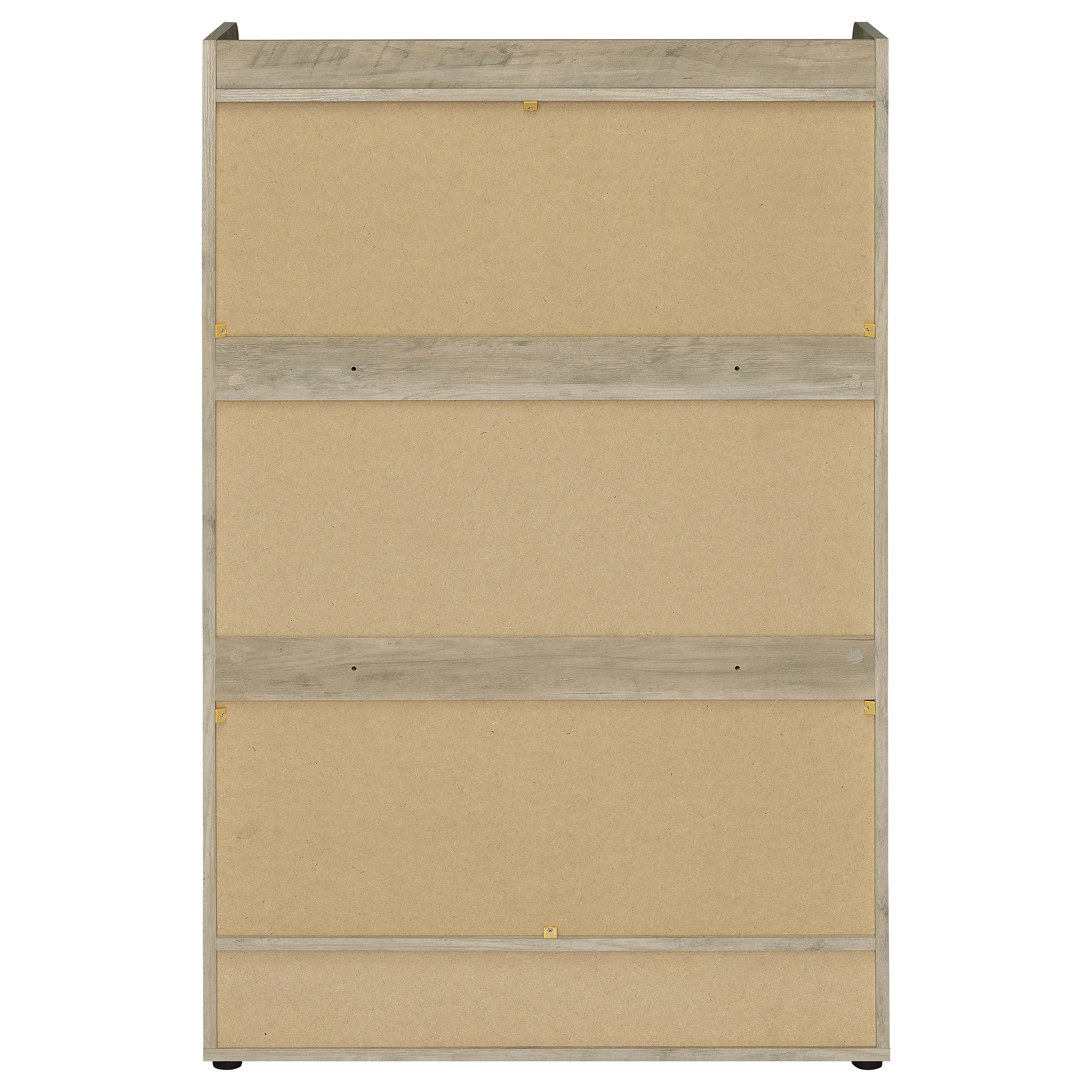 Denia 3-tier Engineered Wood Shoe Cabinet White