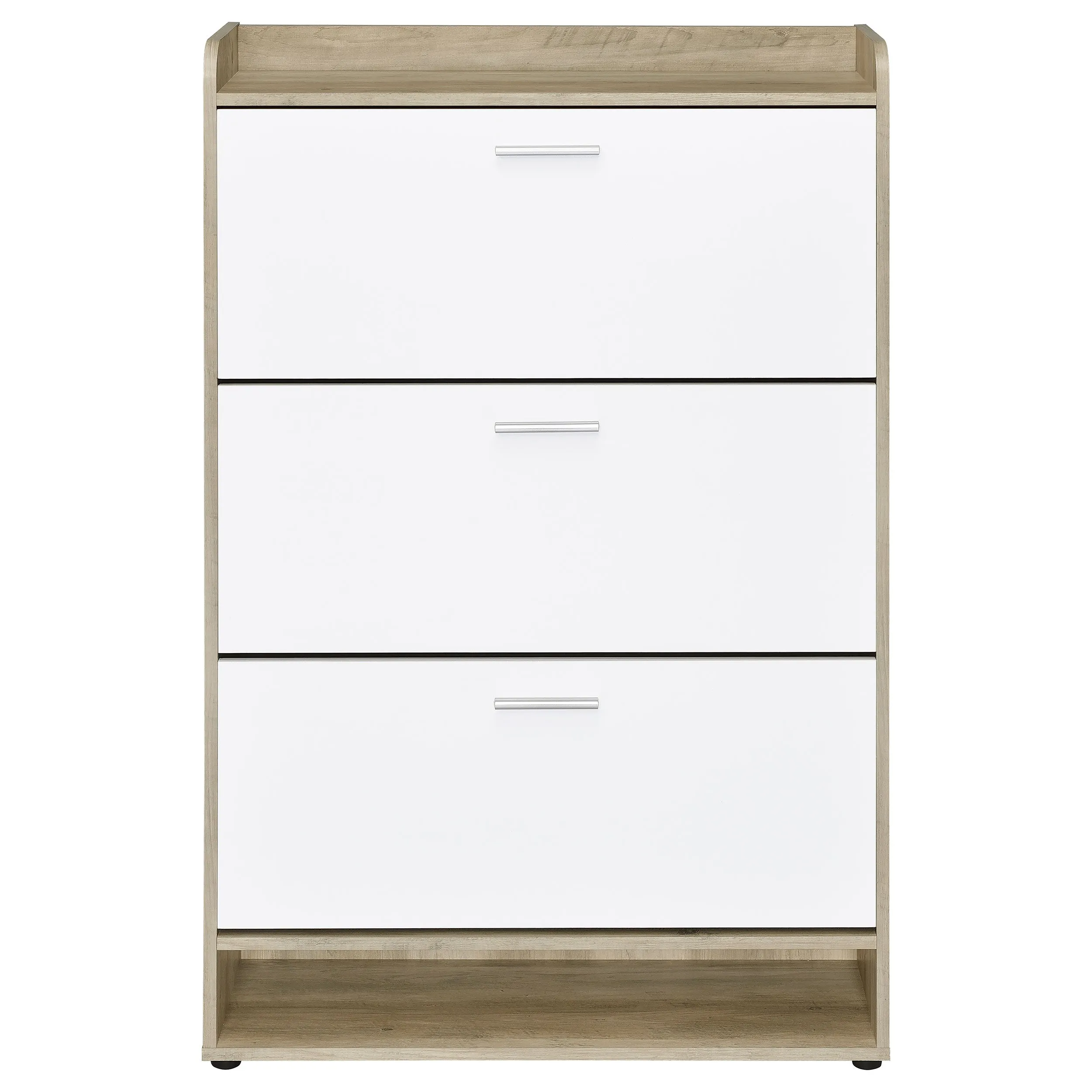 Denia 3-tier Engineered Wood Shoe Cabinet White